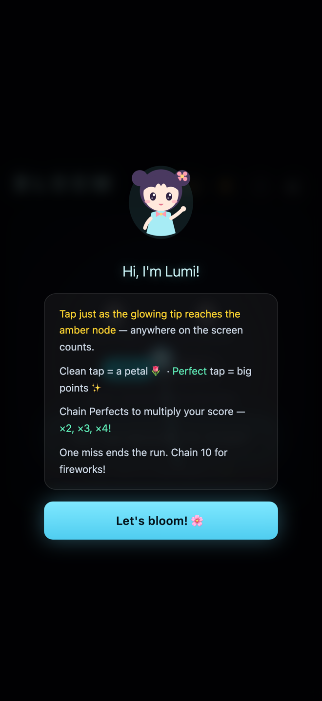 Learning the one rule — Bloom — One Tap, One Flower